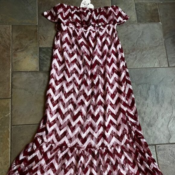 VaVa by Joy Han Romantic Strapless Maxi Dress Women's Size M (6-8) - Picture 2 of 13